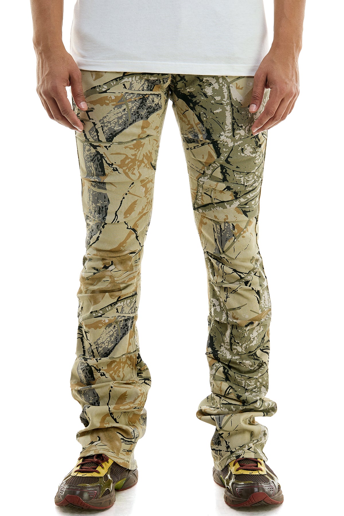 Crypt Check Straight Flare Fit Pant