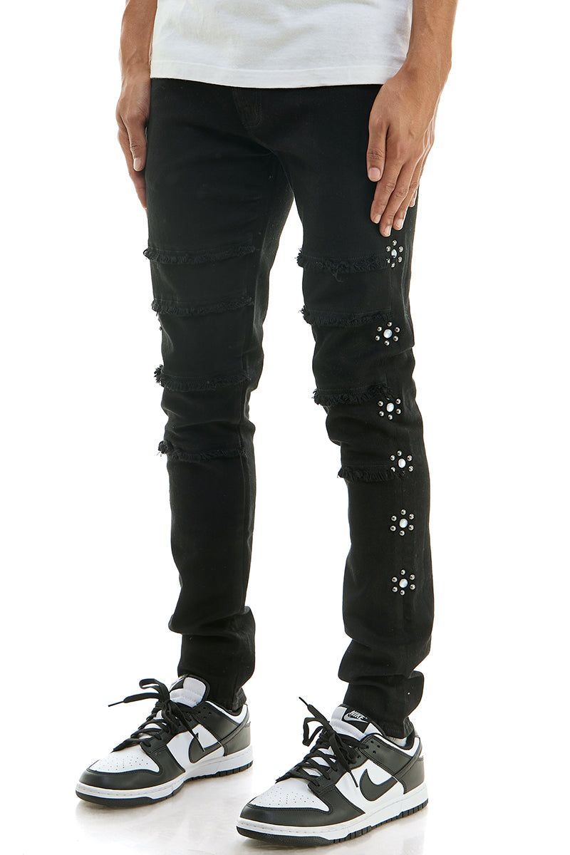 Jewel detail pants Pants