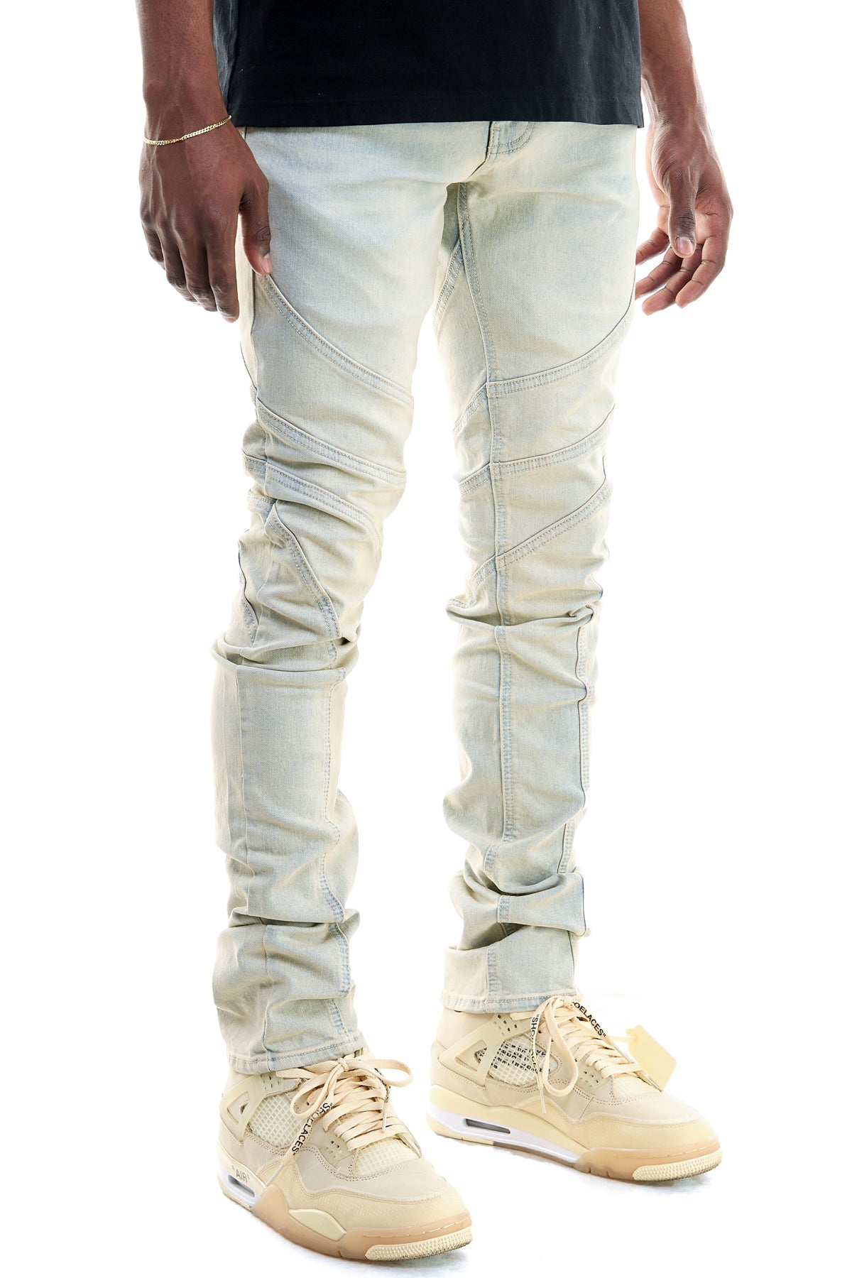 STACKED OVERLAP JEANS