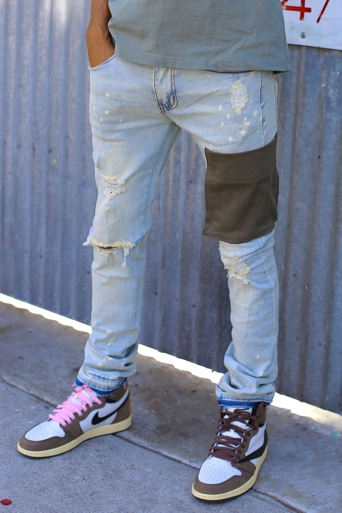 STACKED CARGO JEANS
