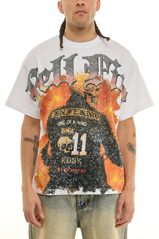 HELL FIRE RHINESTONE T-SHIRT