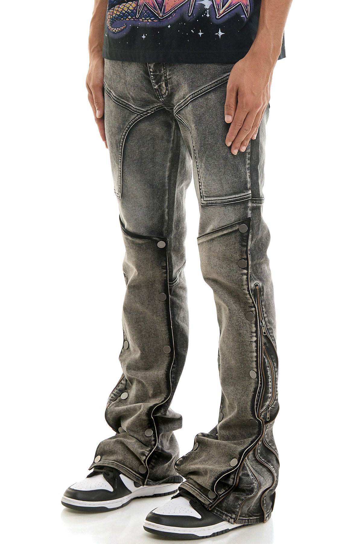 SENTINEL SKINNY FLARE JEANS