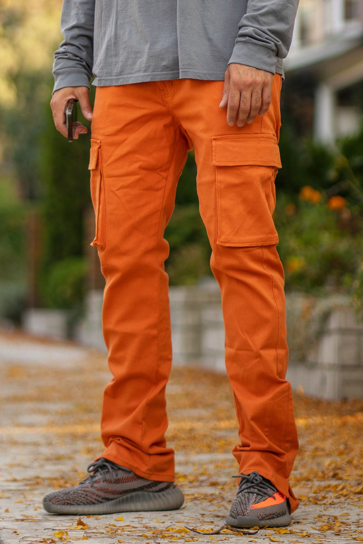 STACKED DOUBLE CARGO PANTS