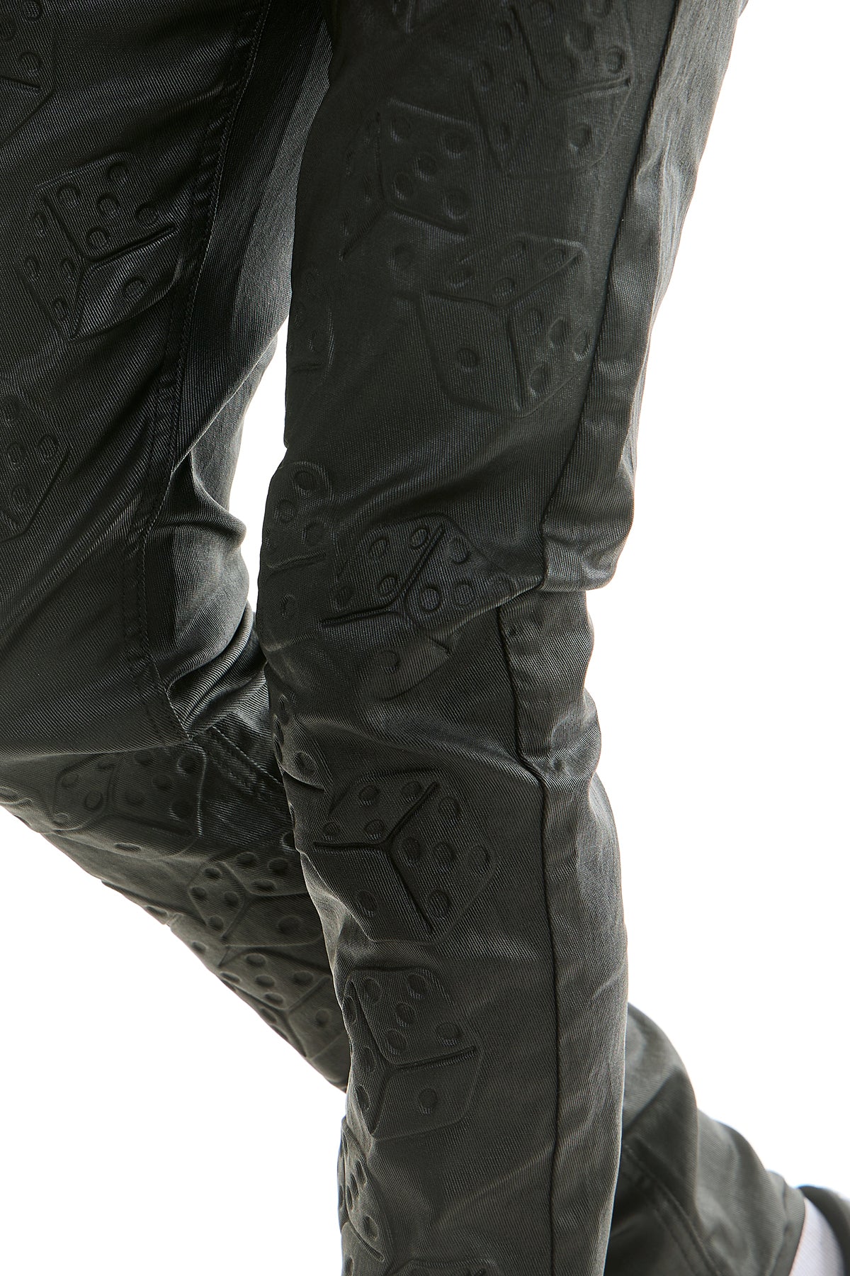 Men's Risk Taker Wax Skinny Jeans - 3D Dice Pants | KNB3446 – KDNK