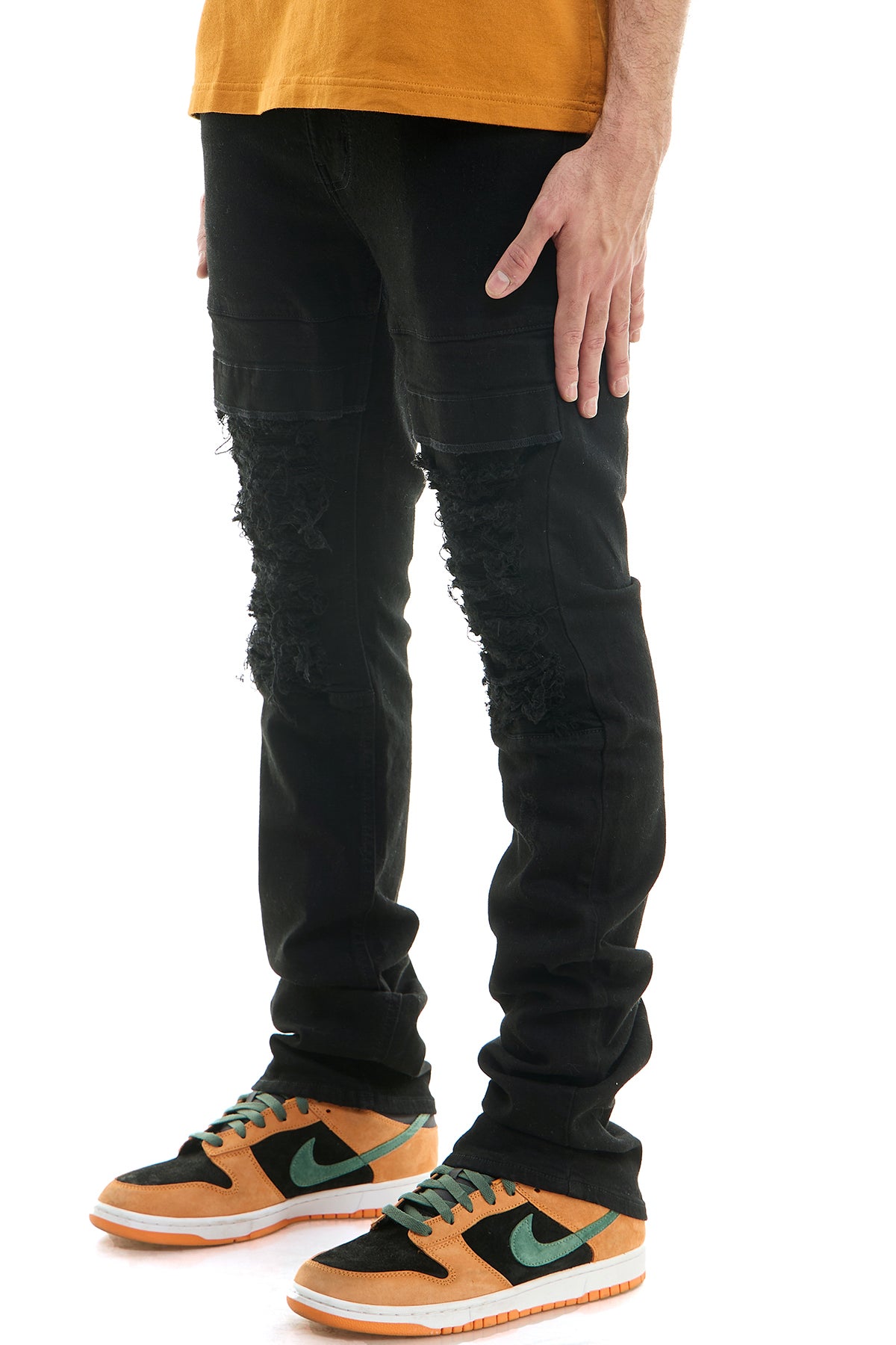 ぽ*ず様 90s   Jeans 黒キャップ 59FIFTY Damaged Denim ニューヨーク・ヤンキース ブラック