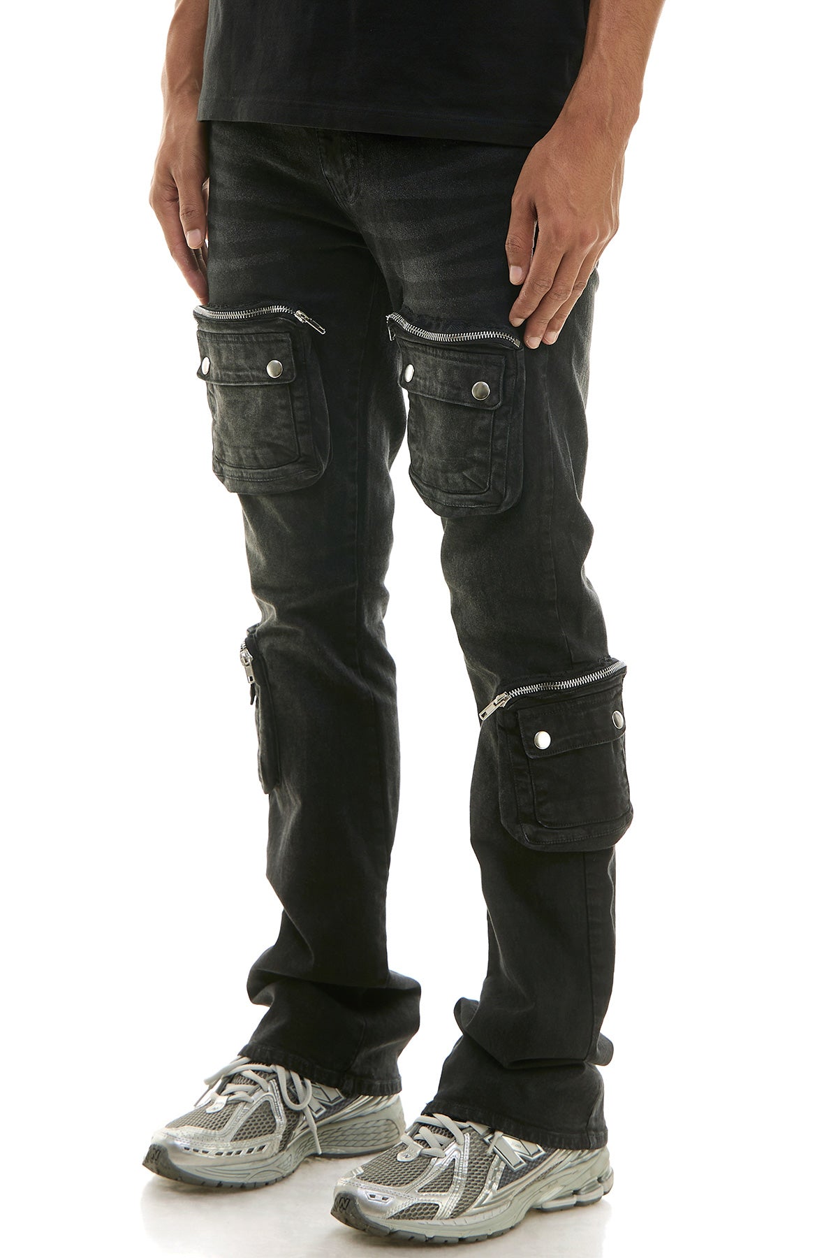 3D CARGO FLARE JEANS – KDNK