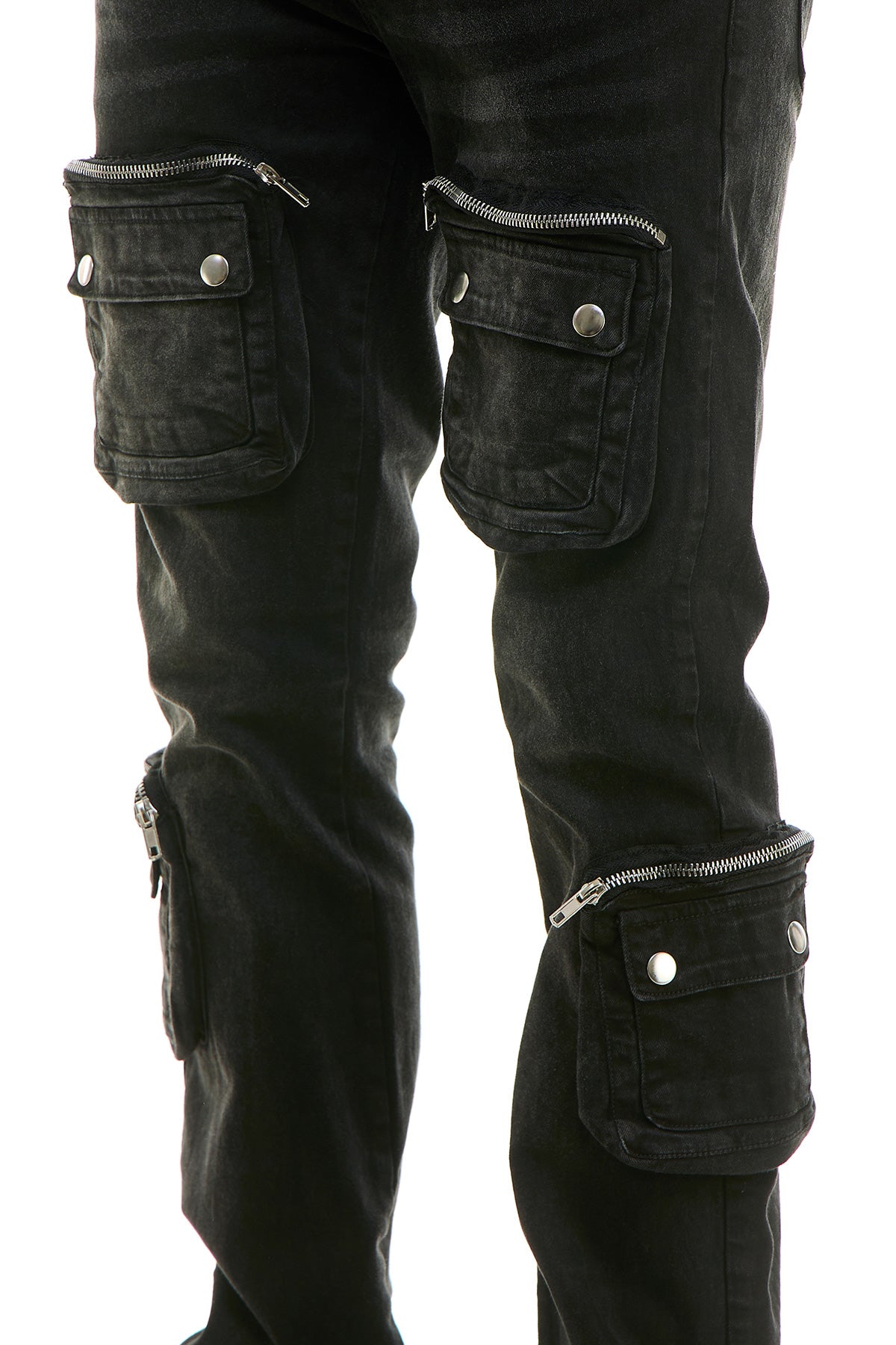 3D CARGO FLARE JEANS