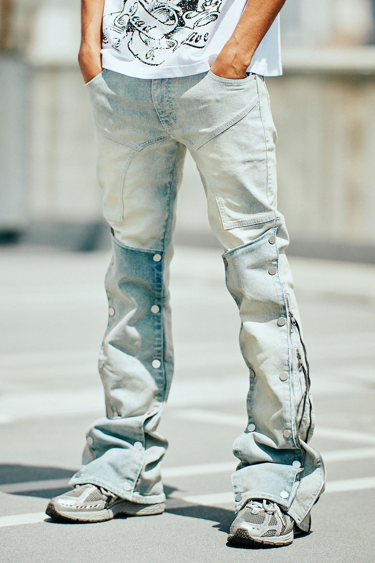SENTINEL SKINNY FLARE JEANS