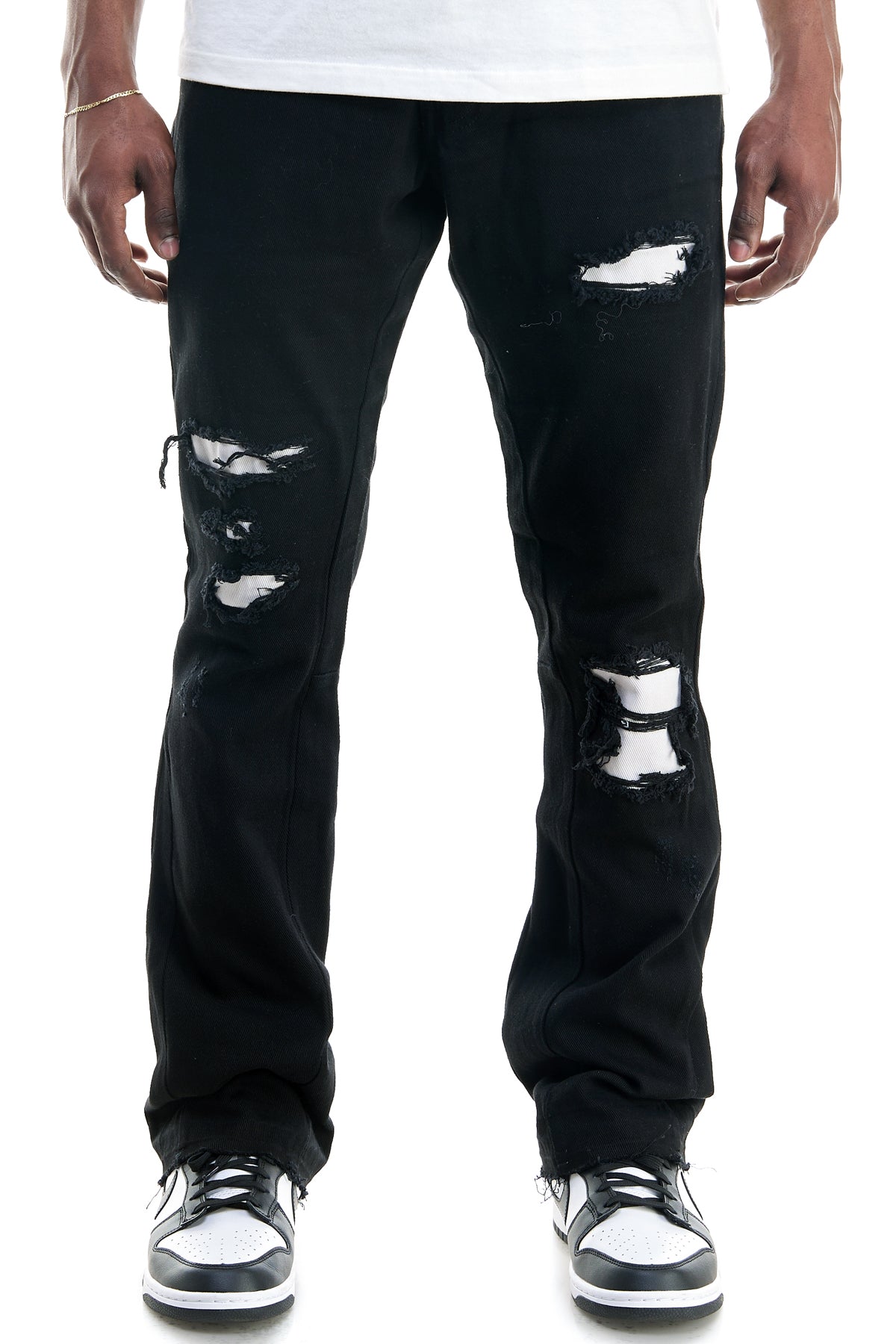 PATCHED FLARE PANTS