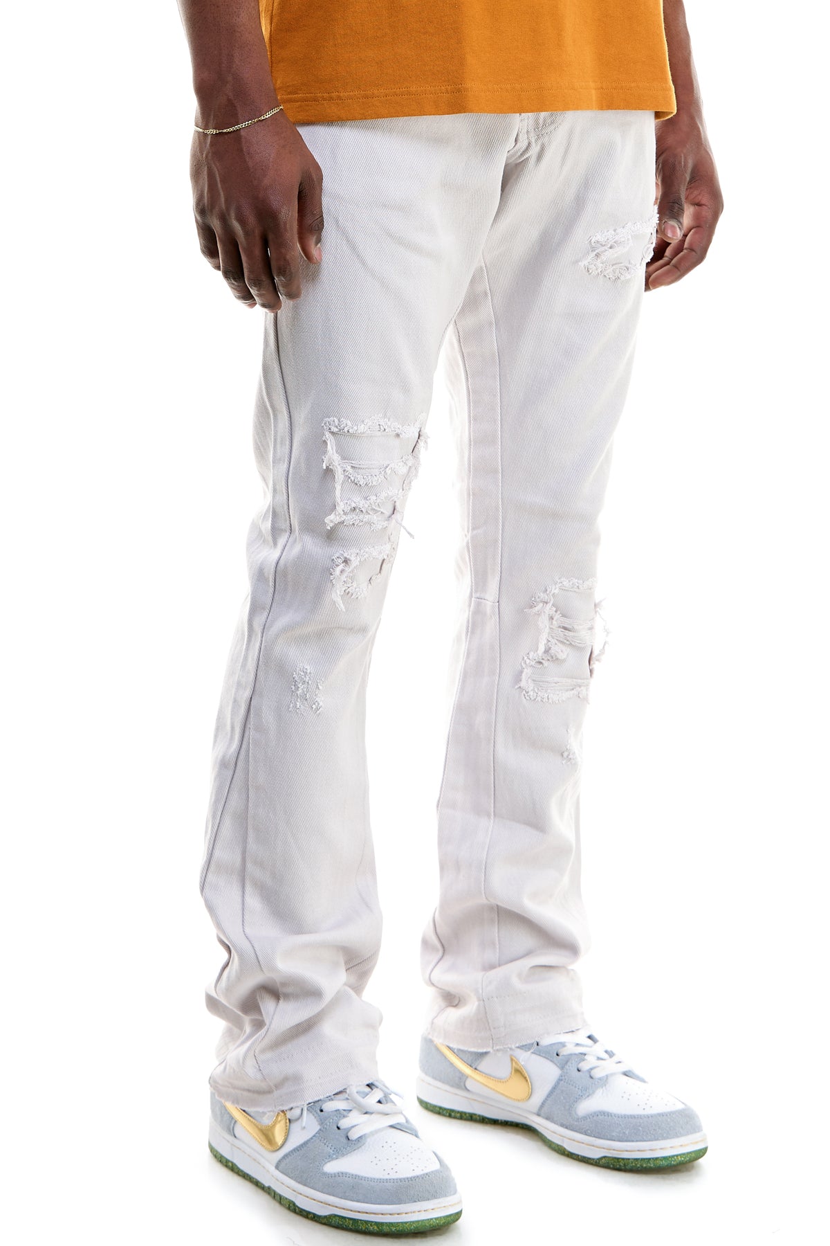PATCHED FLARE PANTS