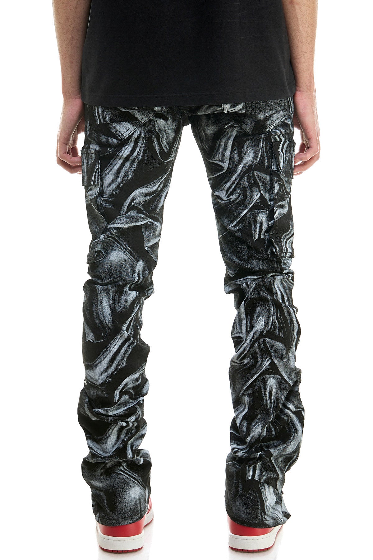 STACKED DOUBLE CARGO PANTS