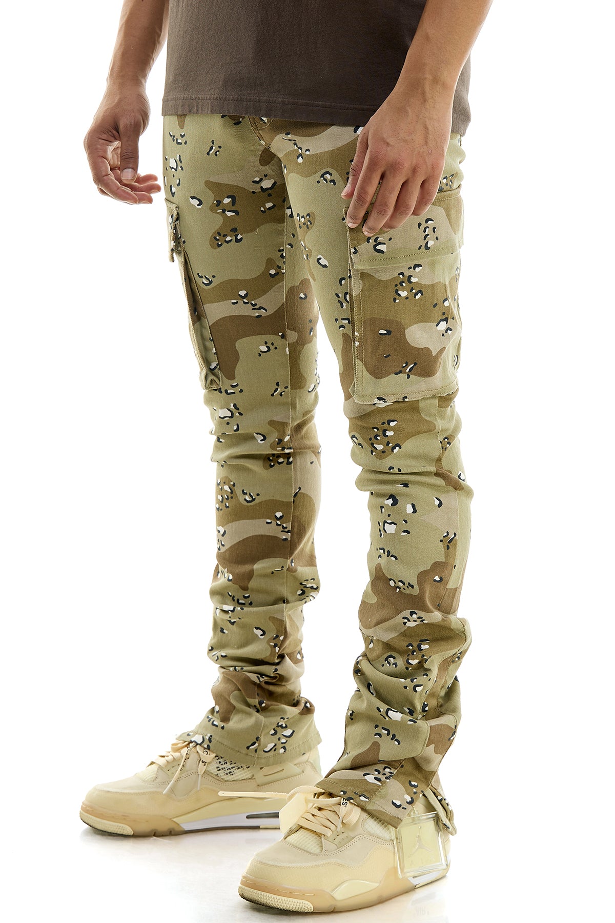 STACKED DOUBLE CARGO PANTS – KDNK