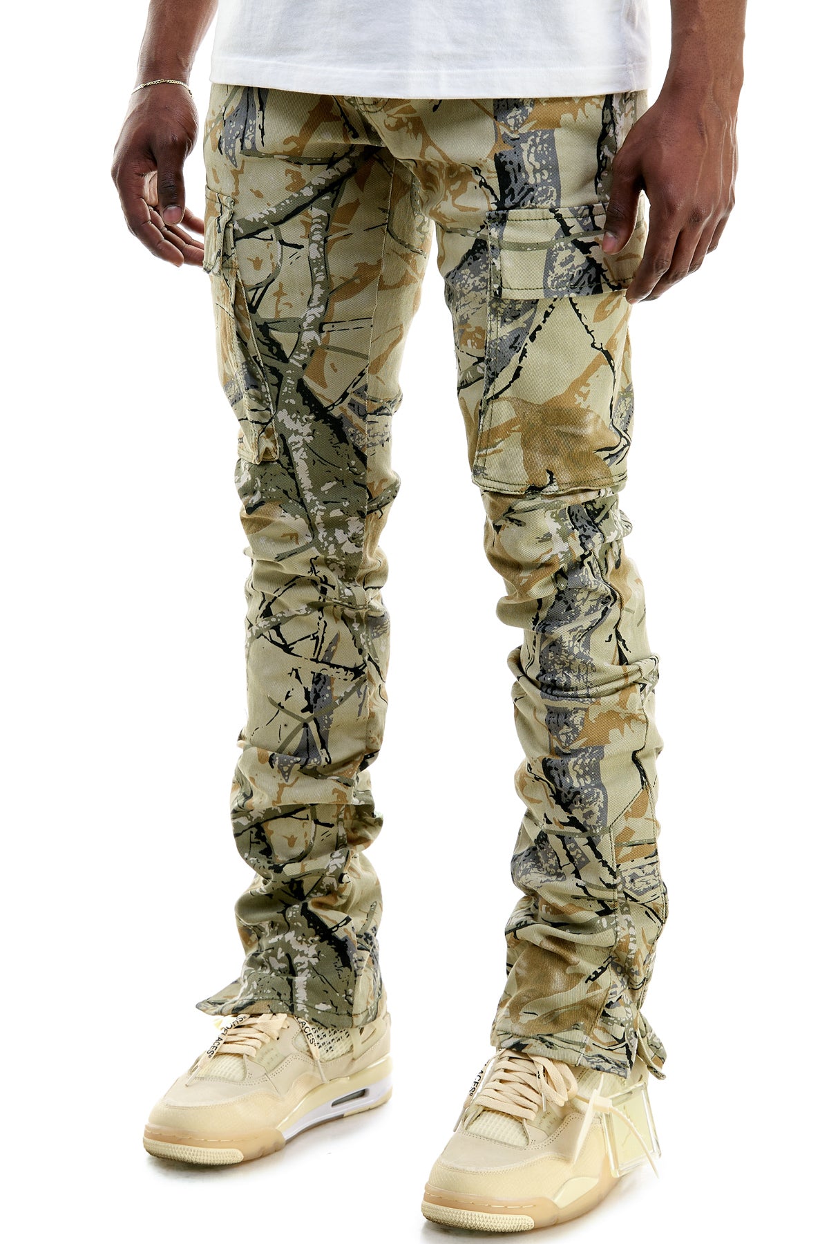 STACKED DOUBLE CARGO PANTS – KDNK