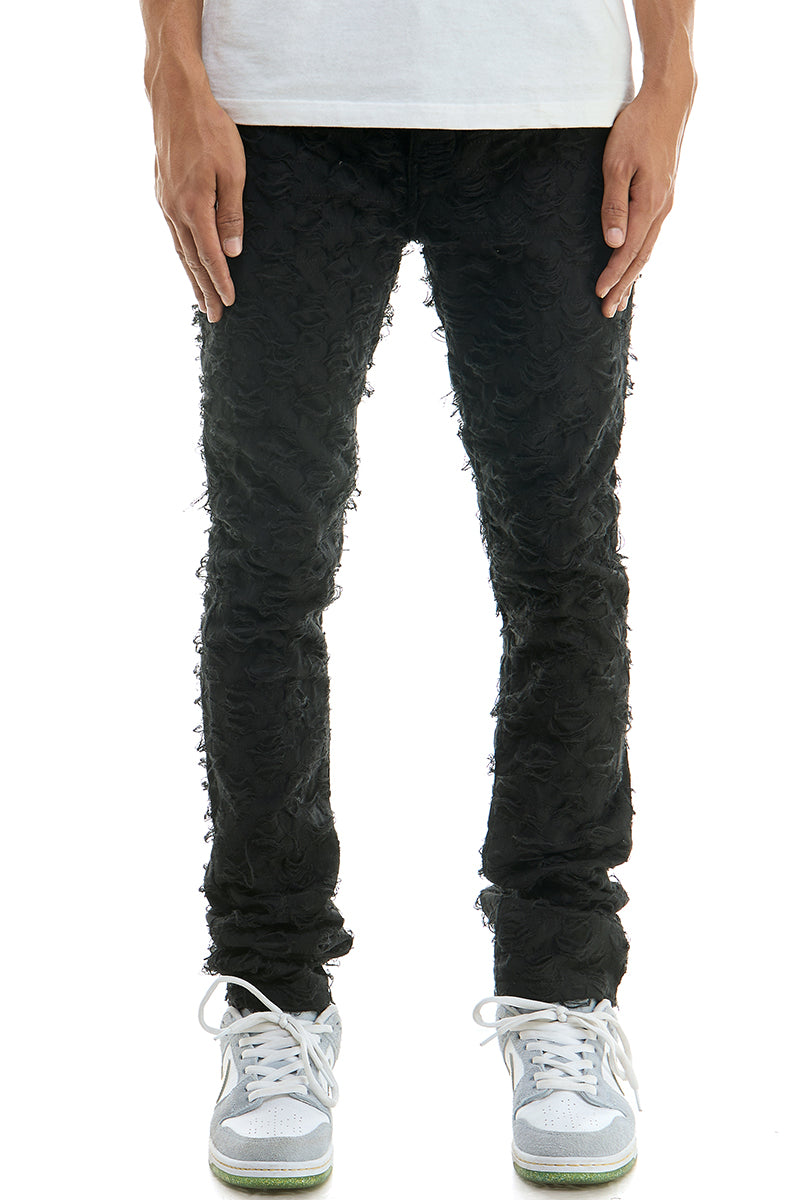 STACKED NET PANTS – KDNK