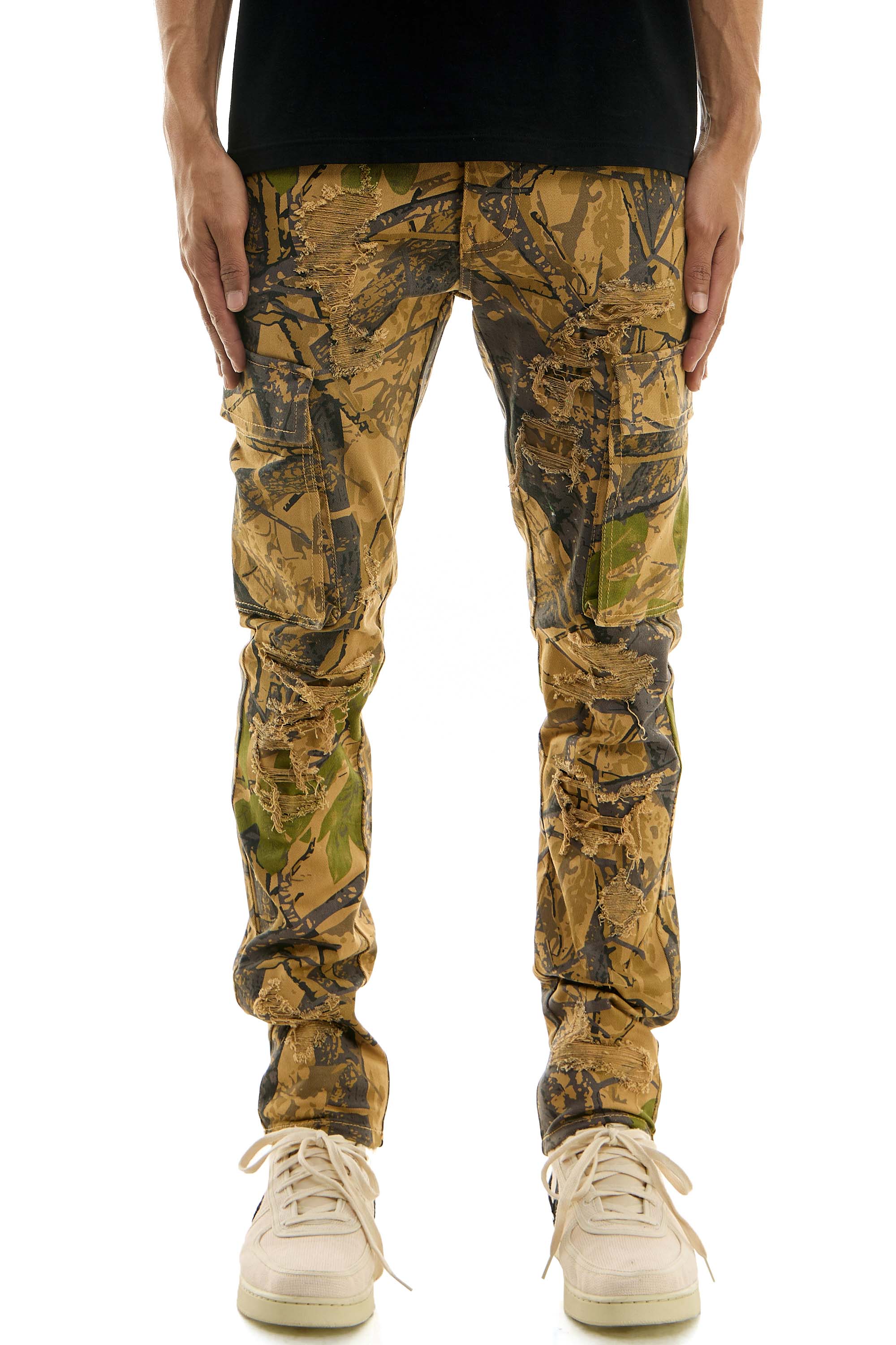 HUNTER'S CARGO V2 PANTS - Men's Camo Skinny Pants – KDNK