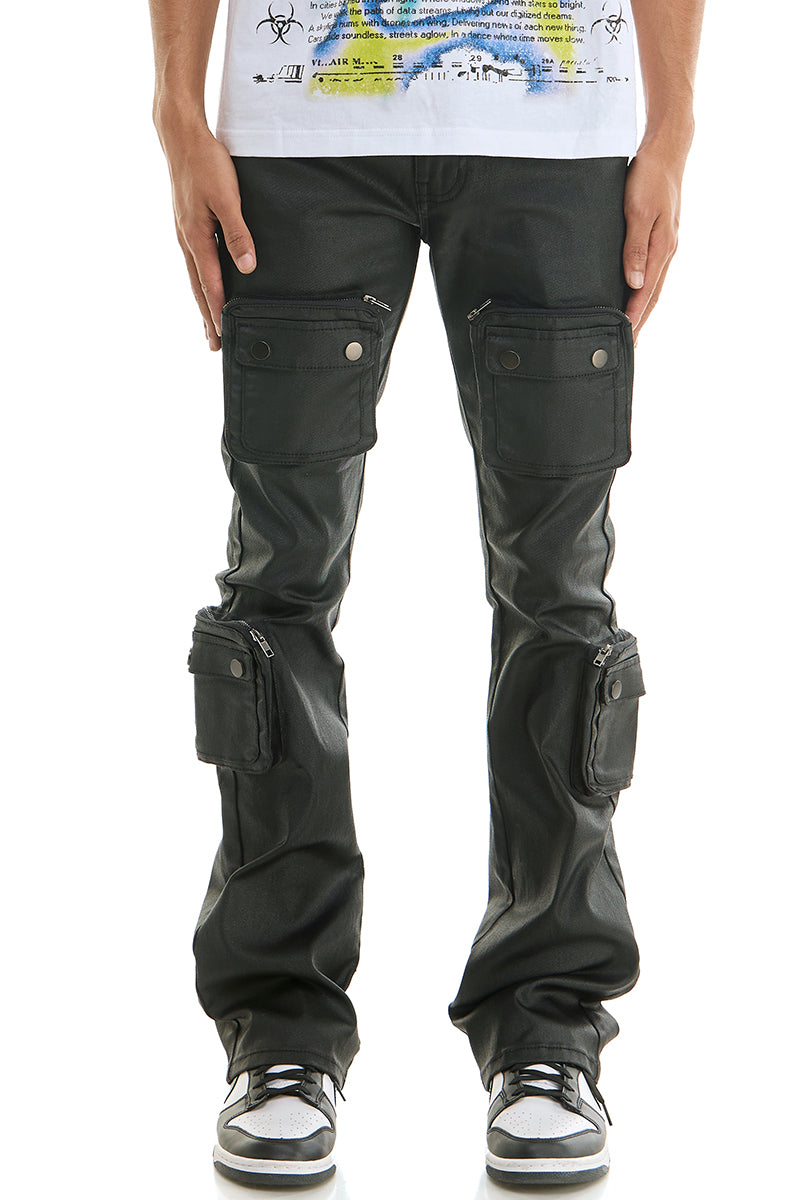 JET CARGO SKINNY FLARE JEANS