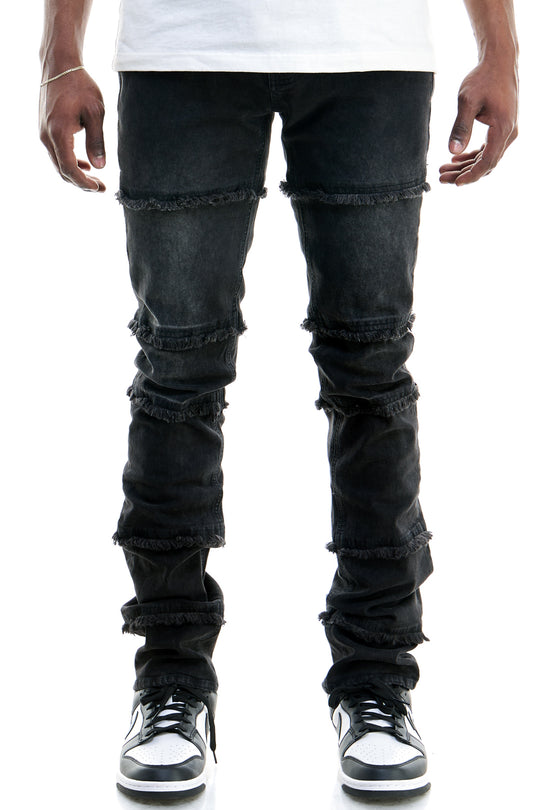 PANELLED JEANS