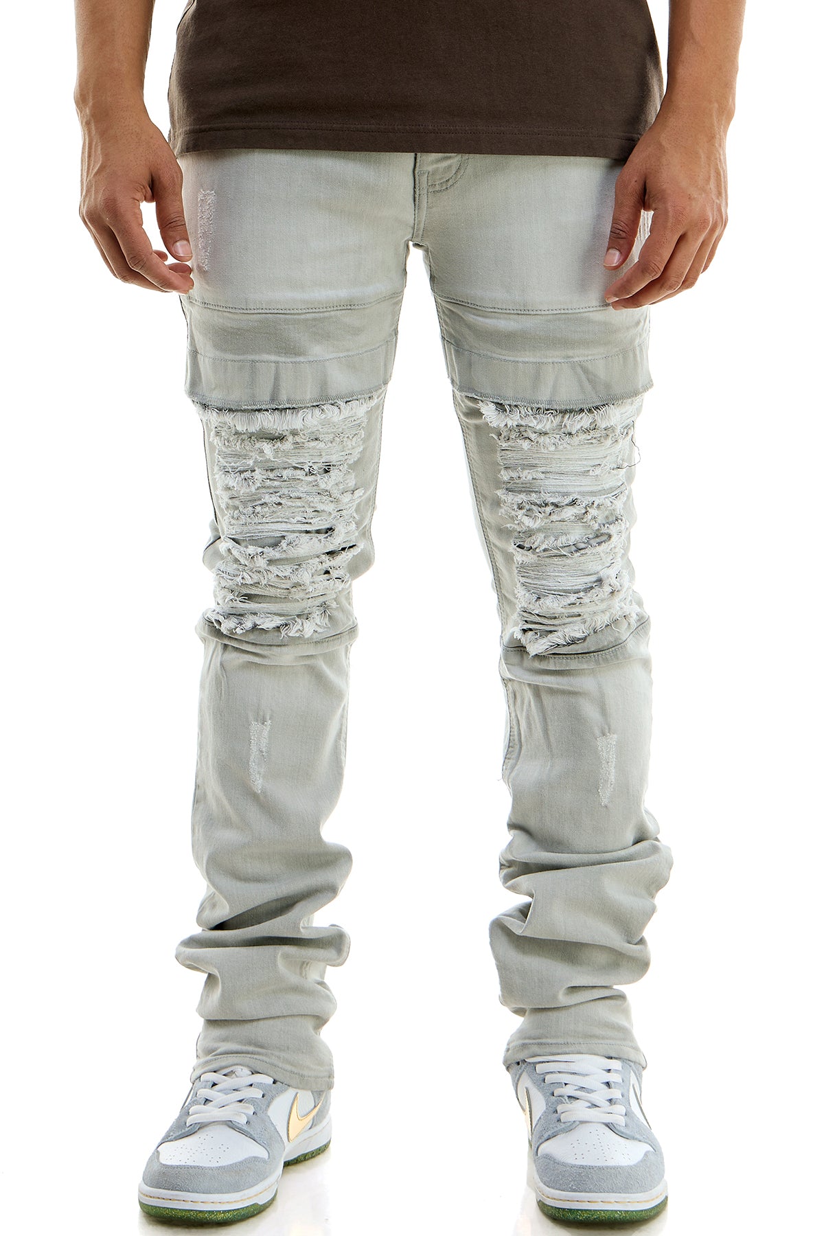 STACKED KNEEP JEANS – KDNK