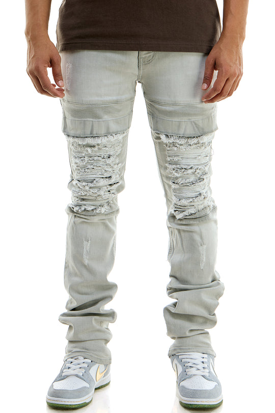 STACKED KNEEP JEANS