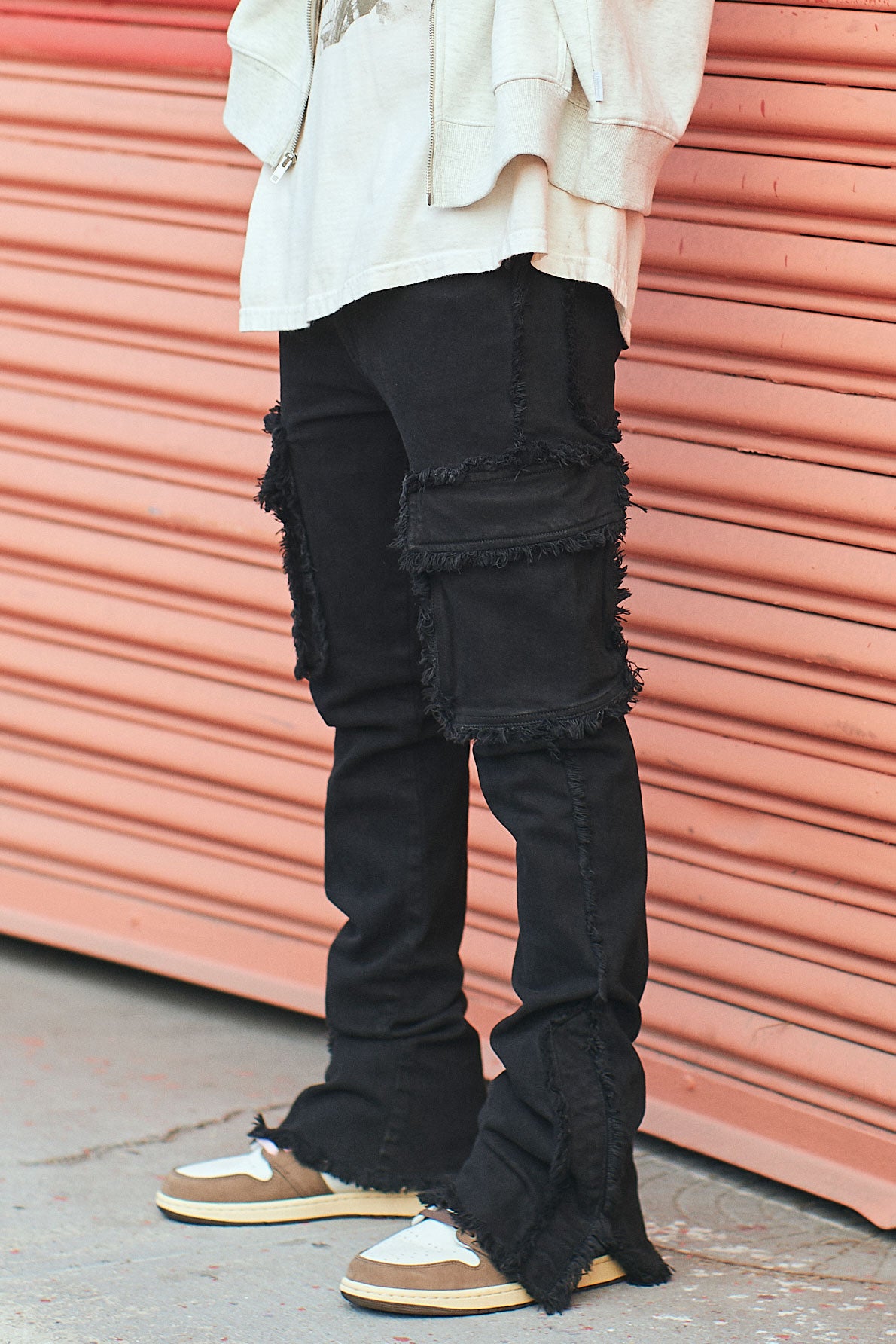 RAW CARGO FLARE JEANS