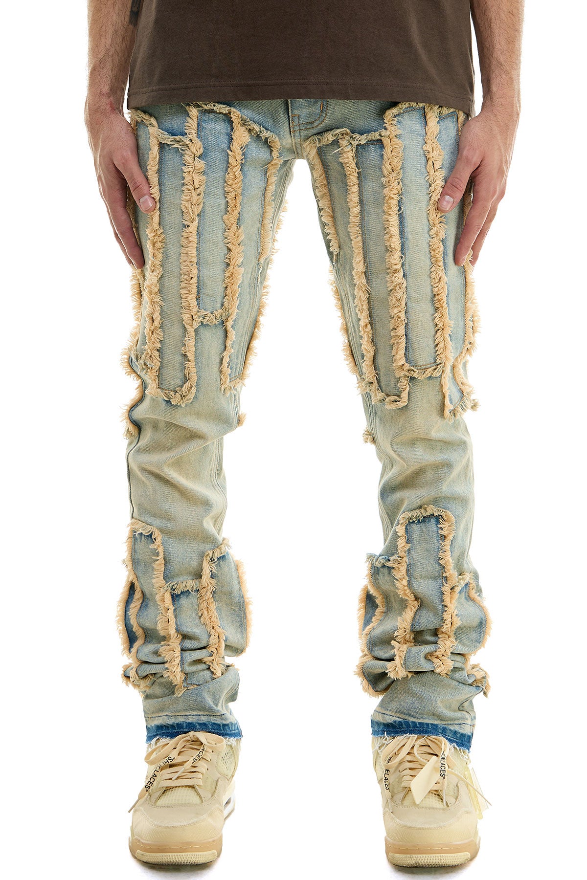 STACKED BARCHA JEANS