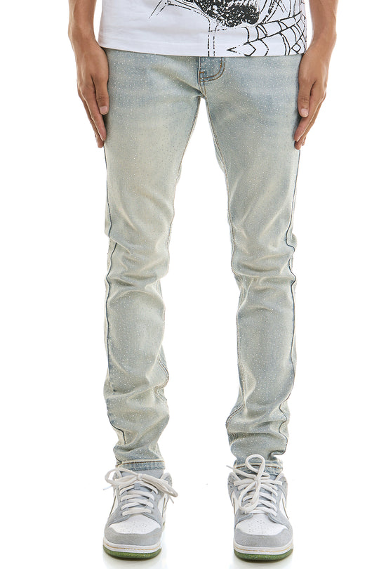 RHINESTONE SKINNY JEANS