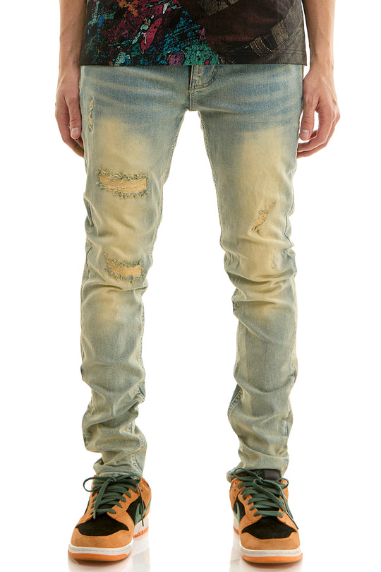 DISTRESSED VINTAGE JEANS