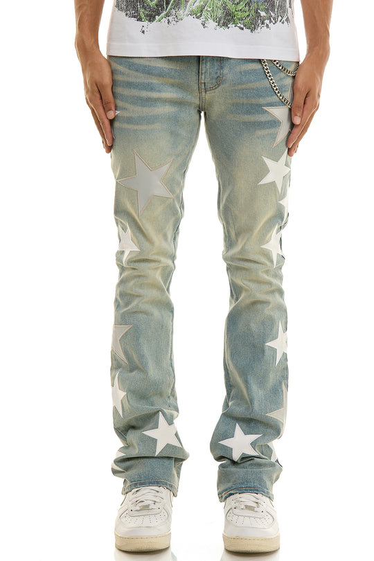 ASTRO SKINNY FLARE JEANS