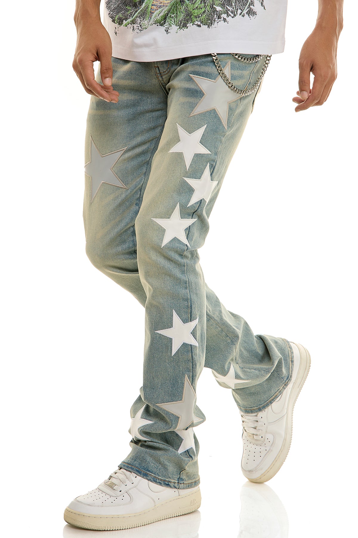 ASTRO SKINNY FLARE JEANS