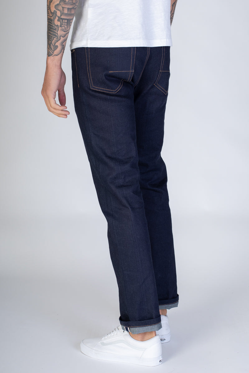 Basic Selvedge Slim/Straight Jeans (Indigo) (3940120461414)