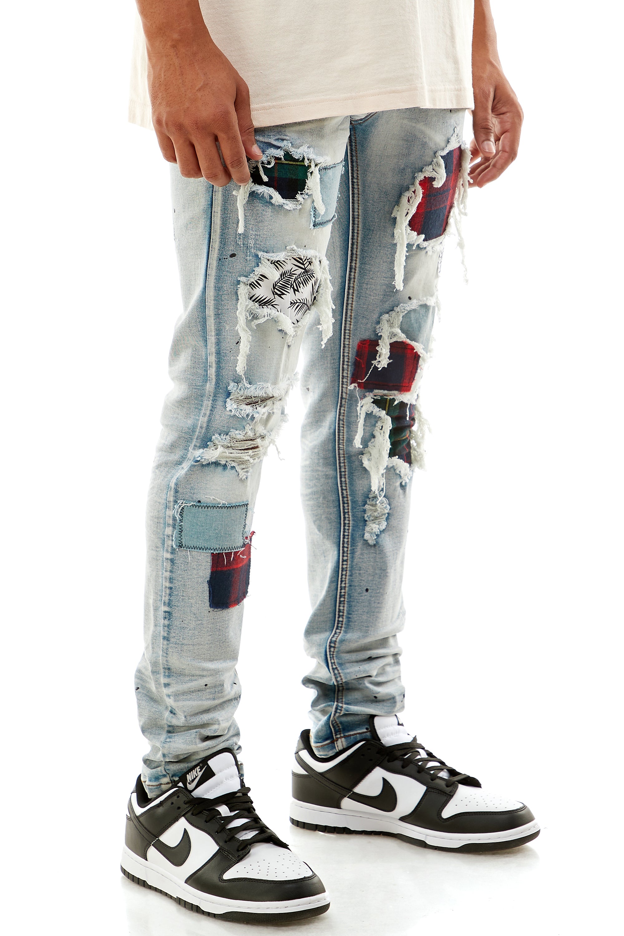 【COLOR iN ID】under mix denim graphzero 