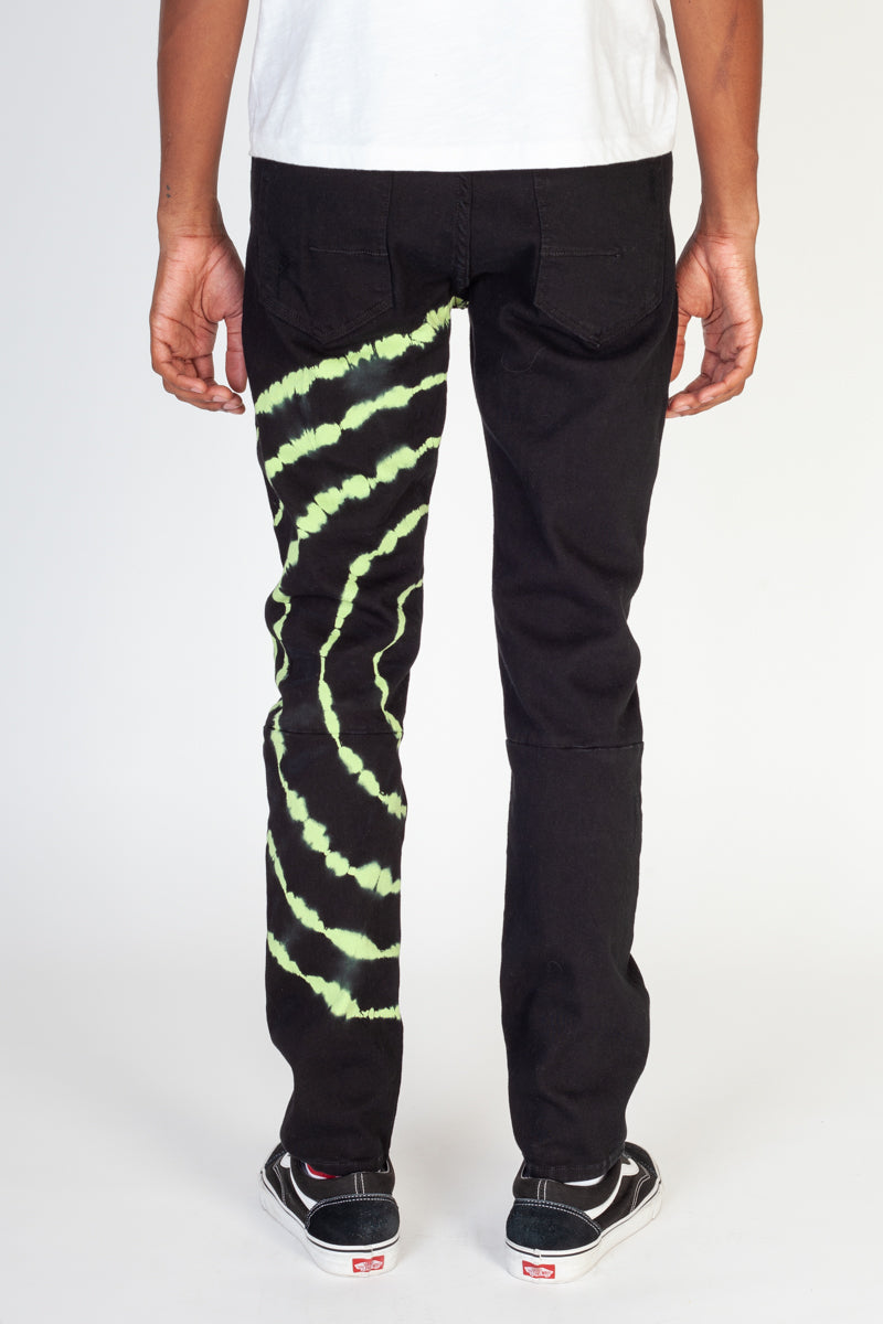 Tie-Dye Skinny Pants (Black) (4823471784038)