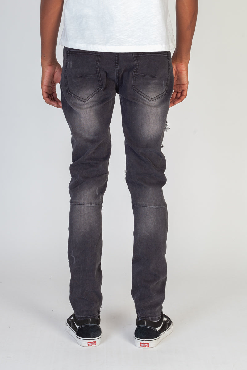 Multi-Patch Jeans (Dark Medium Gray) (3929903857766)