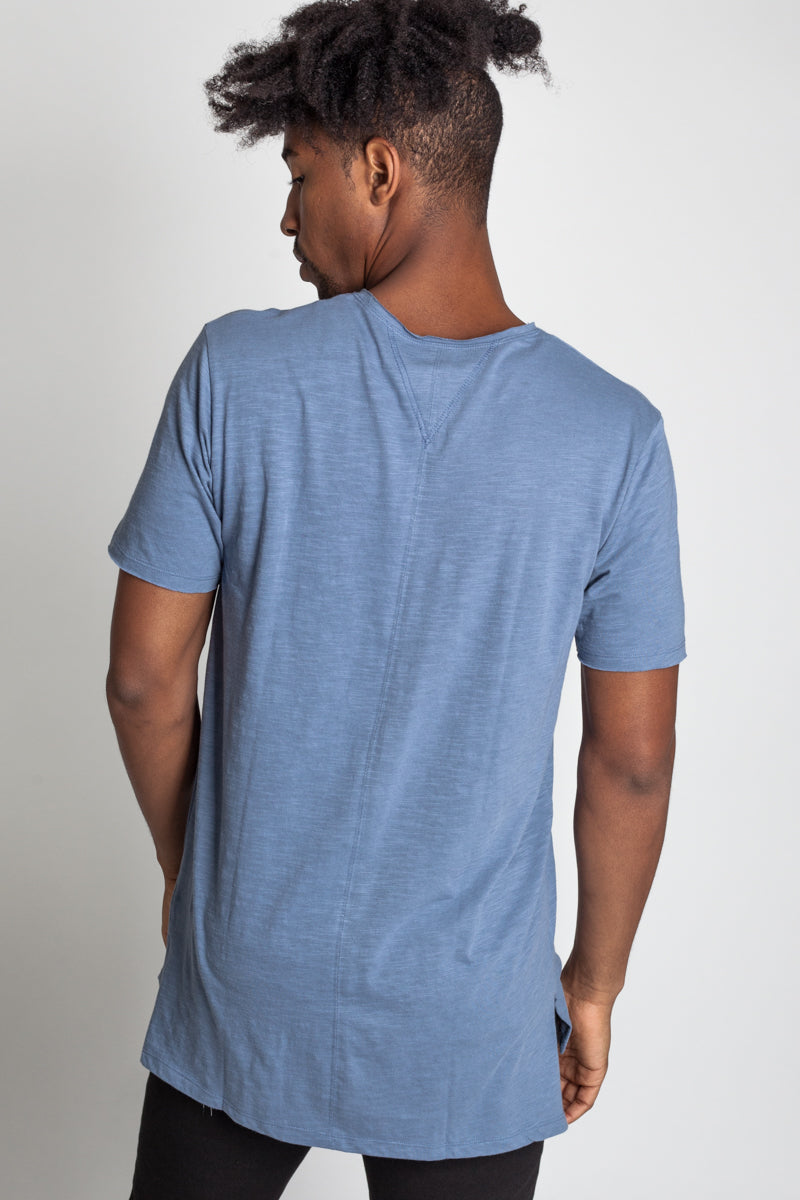 Raw Edge V-Neck Tee (Available in Other Colors) (1191712948268)