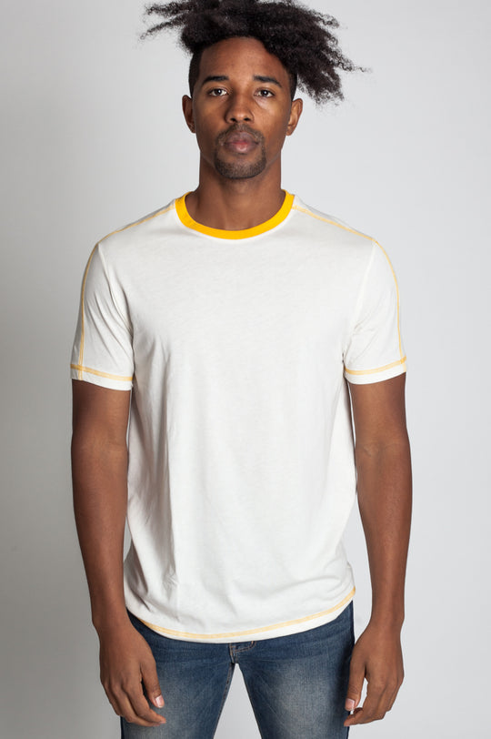 COVER STITCH DETAILED TEE