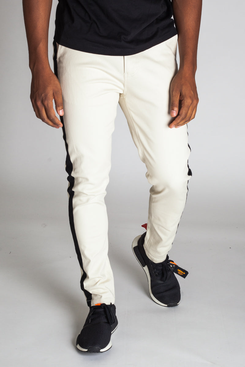 Tuxedo Stripe Chinos (Bone) (581210505260)