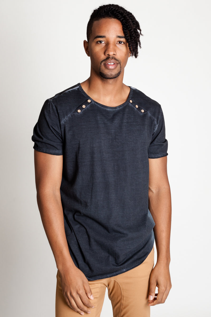【oan】Kei Cross Dirty Pigment Short Sleeve T-Shirt ESL Crosshairs Short Sleeve T-Shirt Stone – ESL Shop