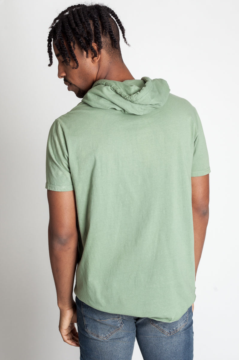 Short Sleeve Asymmetric Hoodie (Available In Other Colors) (1189472796716)