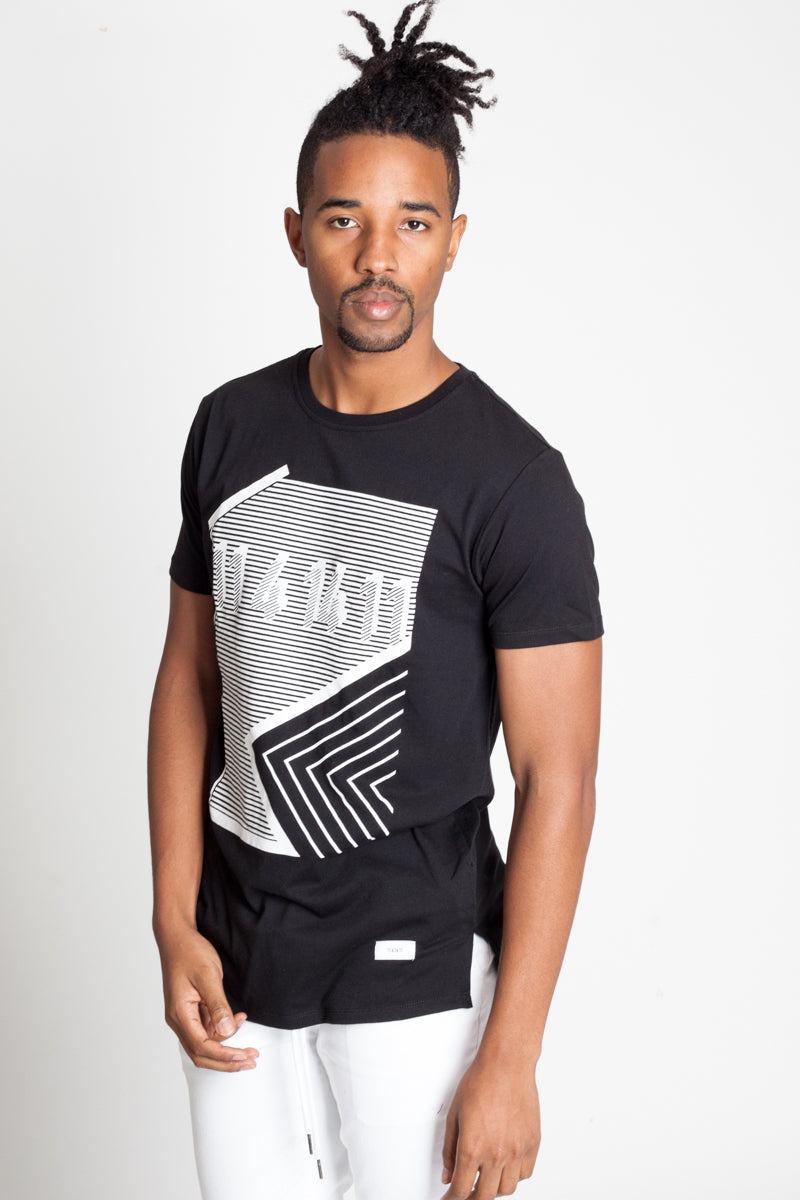 Geo Print Tee (Black) (11482703111)