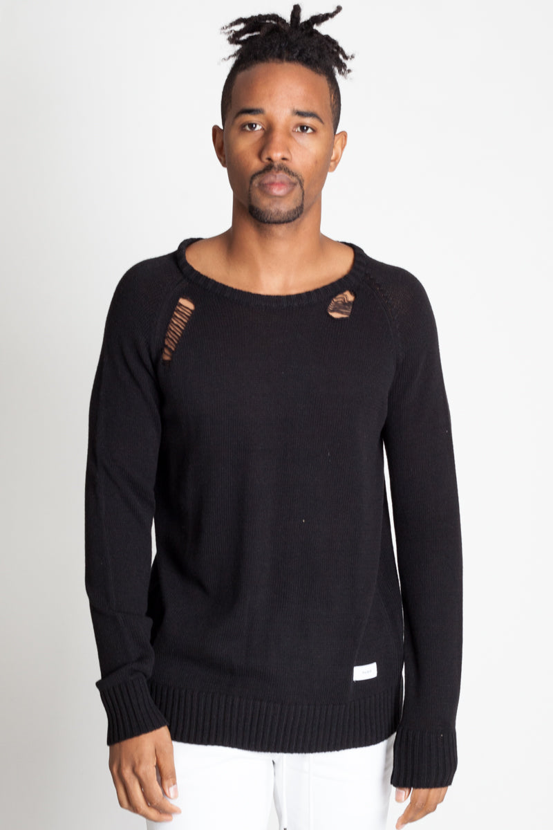 Drop Needle Sweater (Black) (11482476871)