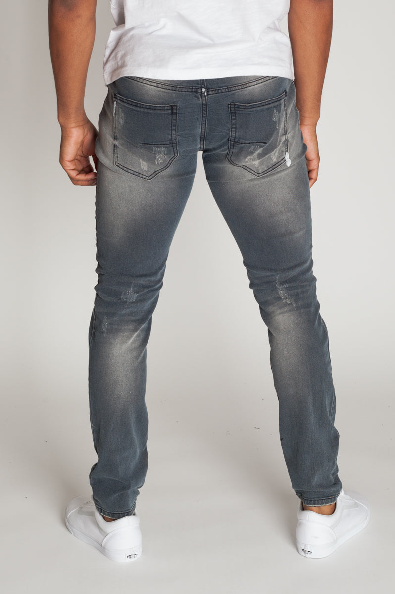 Skinny Distressed Jeans (Ink) (394805379111)