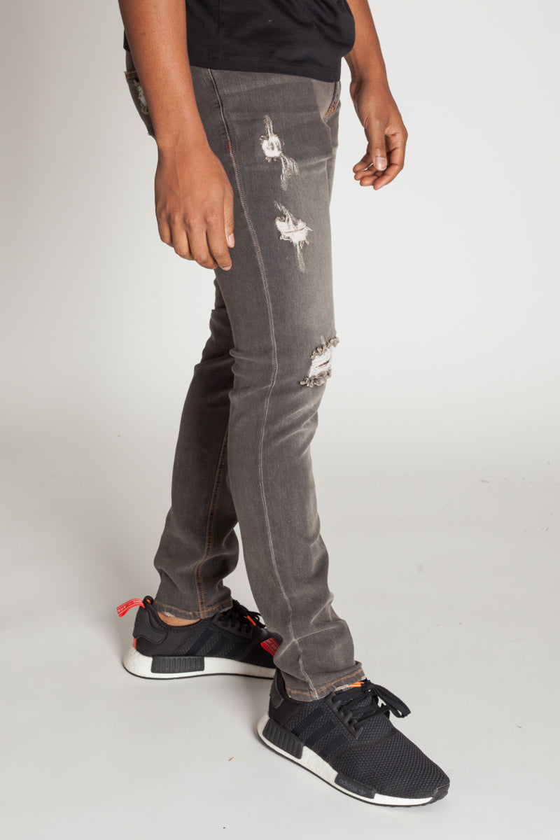 Patchwork Jeans (Vintage Black) (1632717930598)