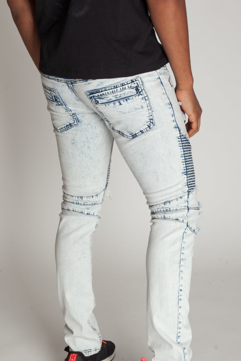 Destroyed Moto Jeans (Ice Blue) (11482904263)