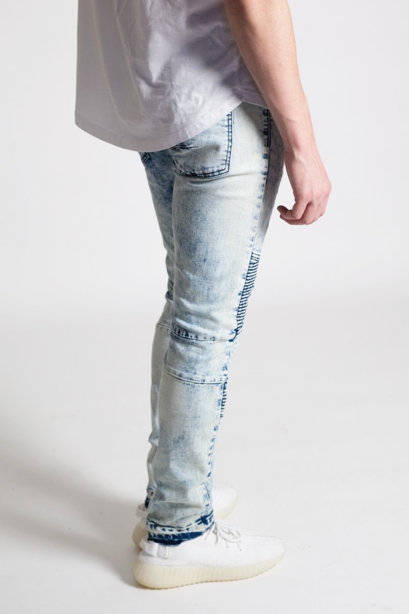 Destroyed Moto Jeans (Ice Blue) (394488021031)