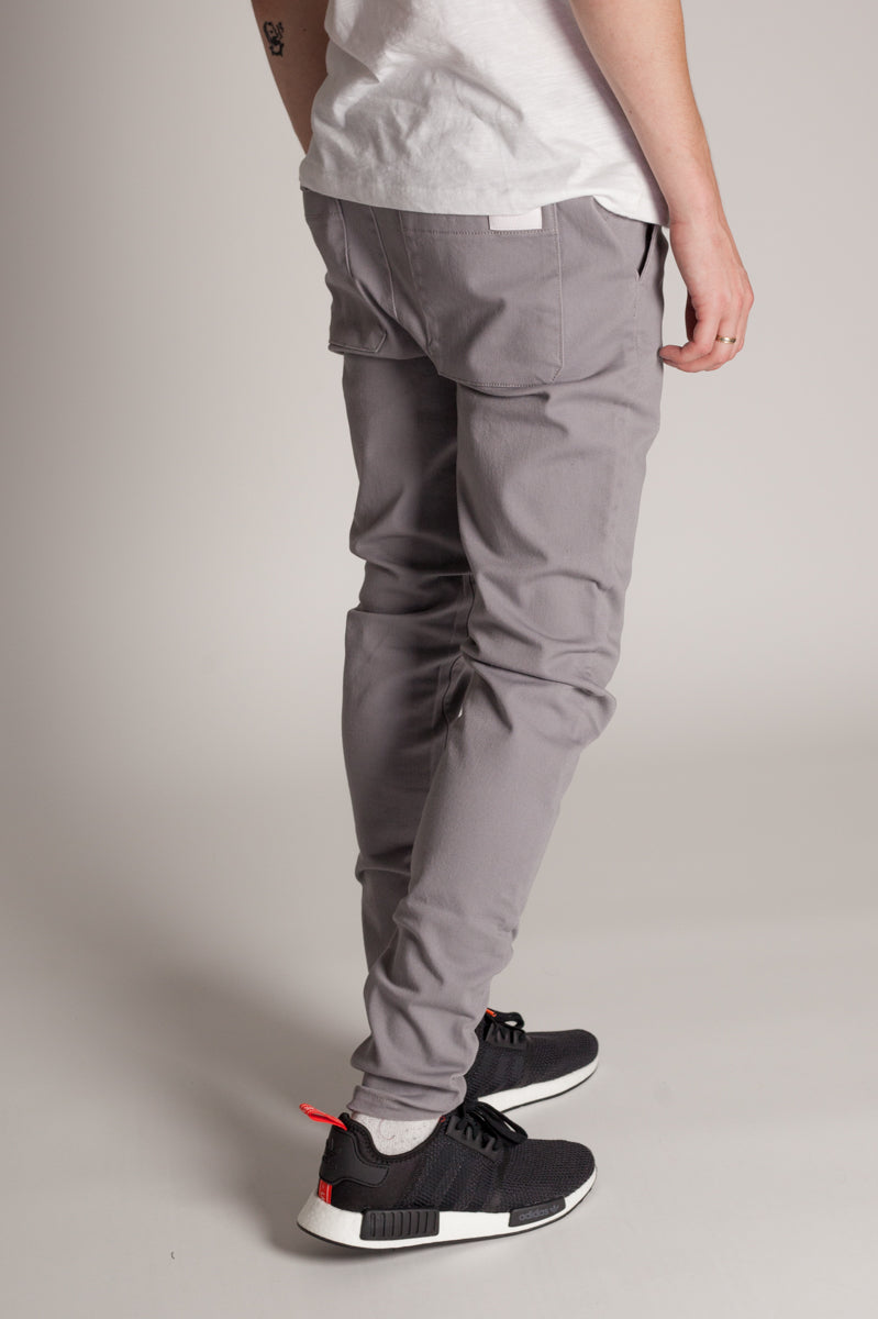 Ankle Zip Jeans (Grey) (1222189023276)