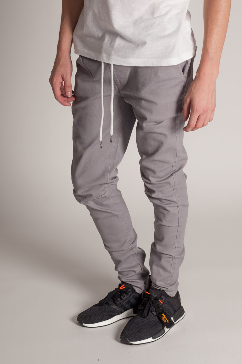 Ankle Zip Jeans (Grey) (1222189023276)