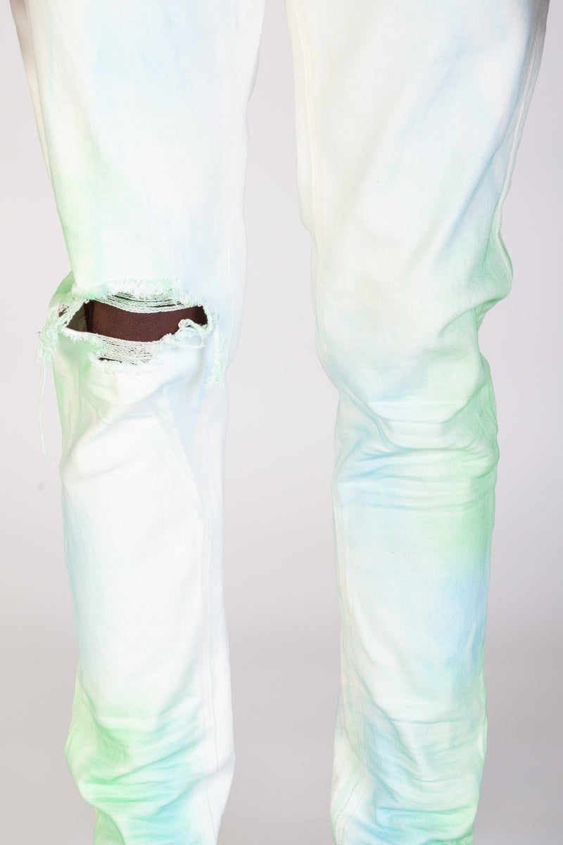 Neon Smoke Skinny Jeans (White) (3929933971558)