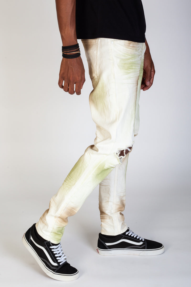 Neon Smoke Skinny Jeans (Forest) (3961233768550)