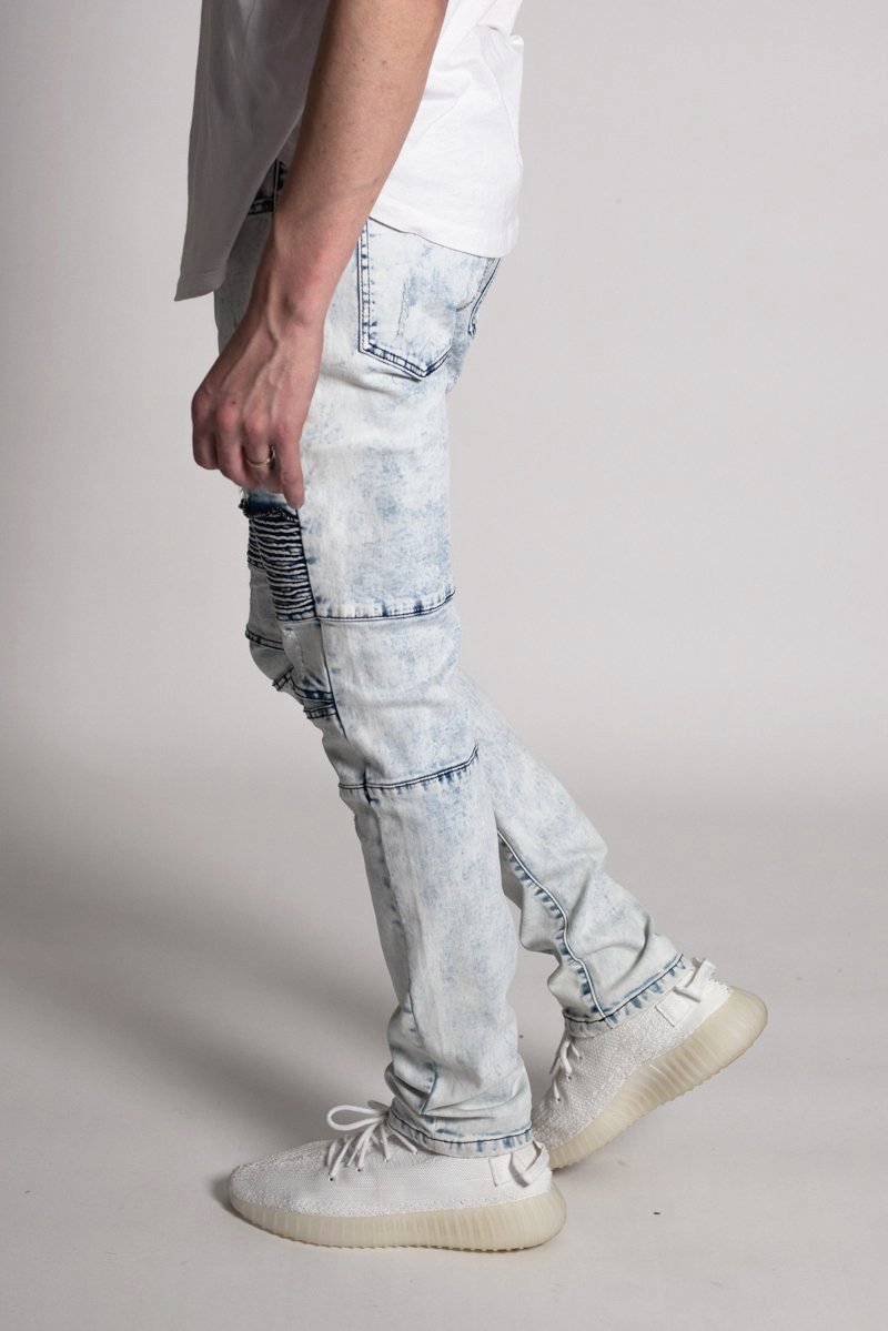 Distressed Biker Jeans (Ice Blue) (392863711271)