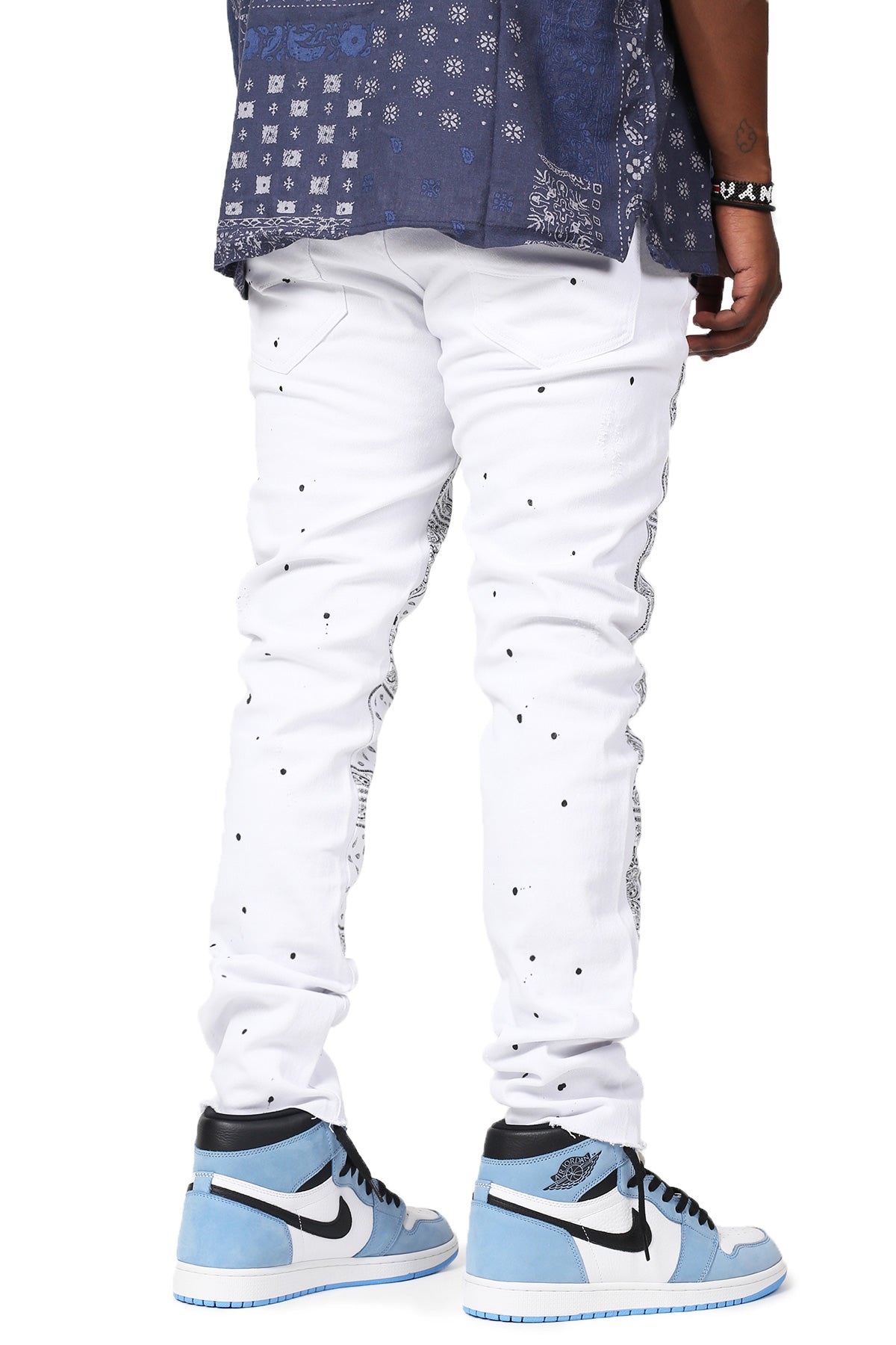 All Bandana Pants (White) (6605997080678)